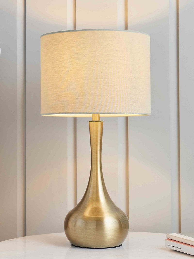 Gallery Home table lamp silver ambiance touch dimming (British brand)