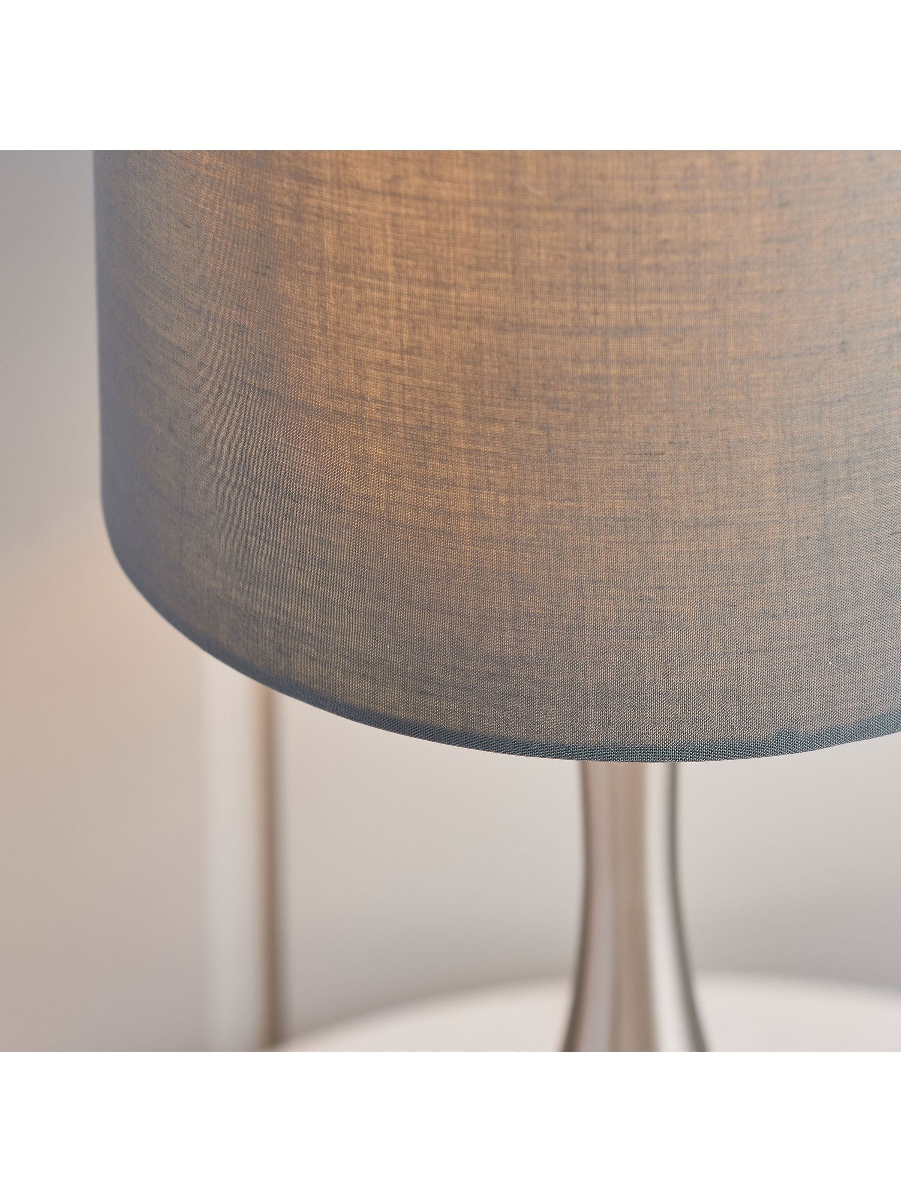 Lampe de table Gallery Home ambiance argentée gradation tactile (marque britannique)