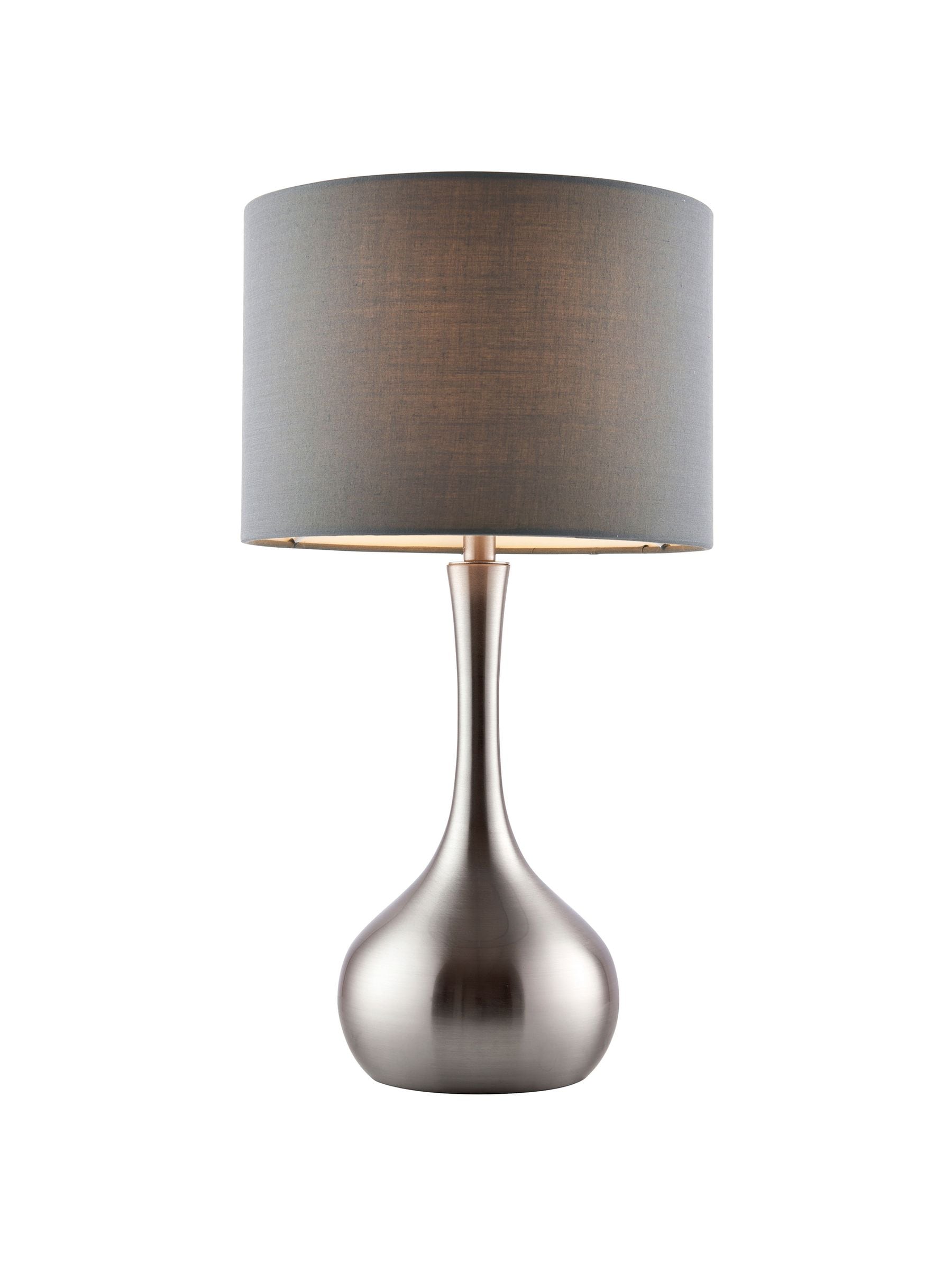 Lampe de table Gallery Home ambiance argentée gradation tactile (marque britannique)