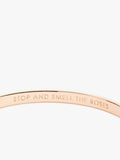 Kate Spade rose gold tone idiom bangle, UK version