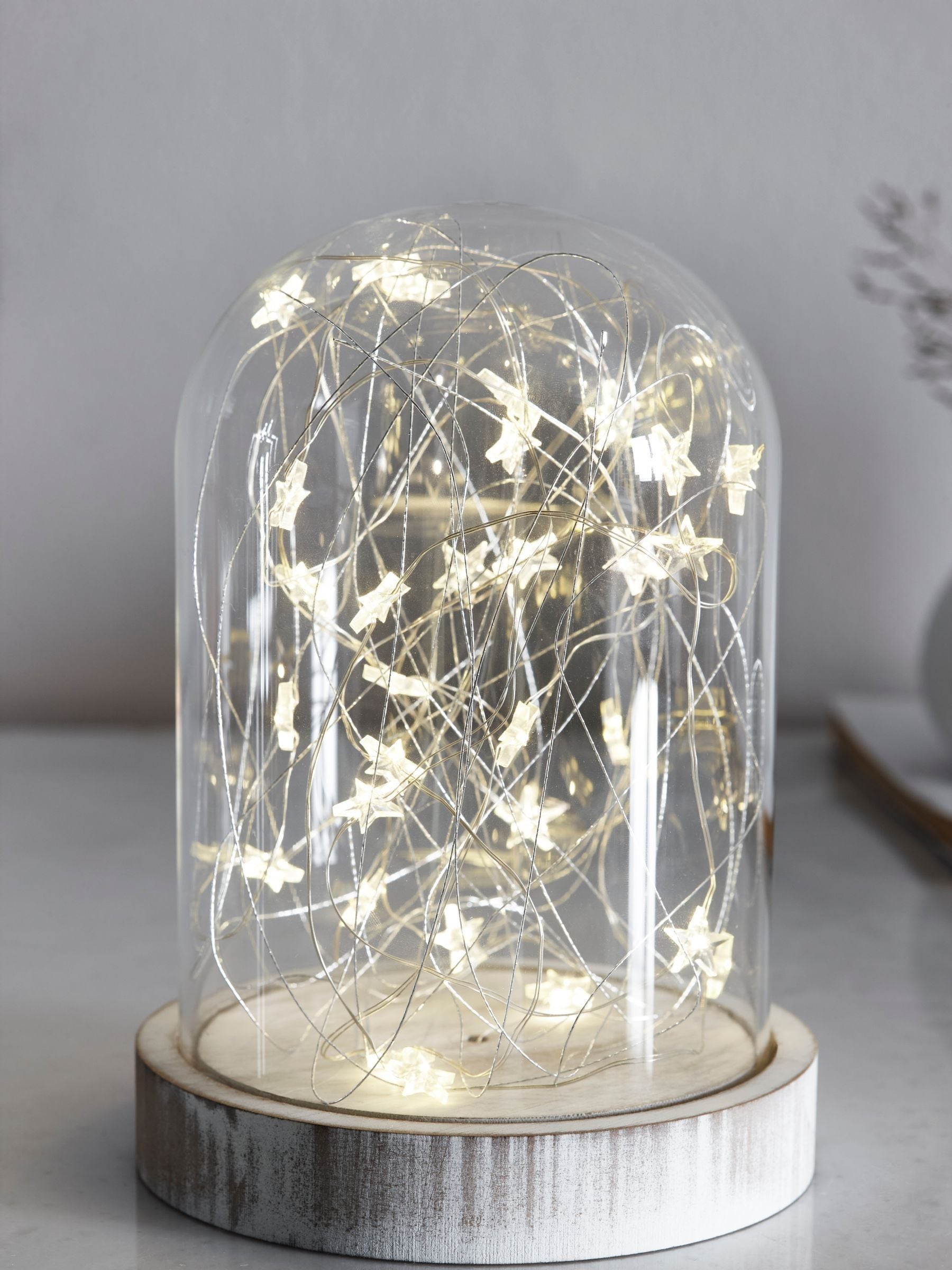 White Star cloche light battery operated 30 stars (British brand)