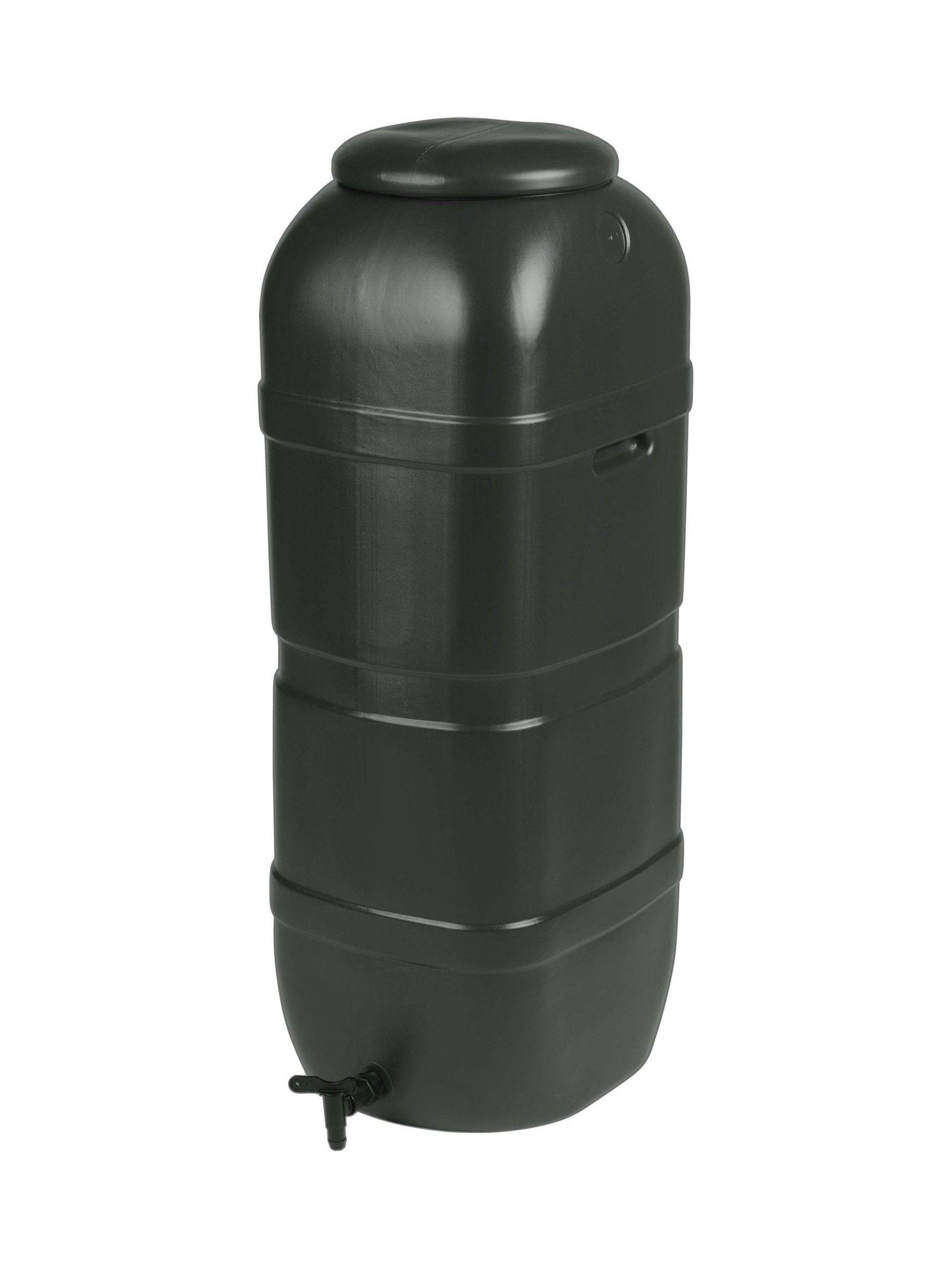 Charles Bentley dunkelgrünes Gartenwasserfass 100 Liter - Britisches Produkt