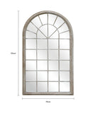 Charles Bentley single arch garden mirror 131cm, UK version