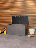 Charles Bentley garden storage box beige 190L, imported from the UK
