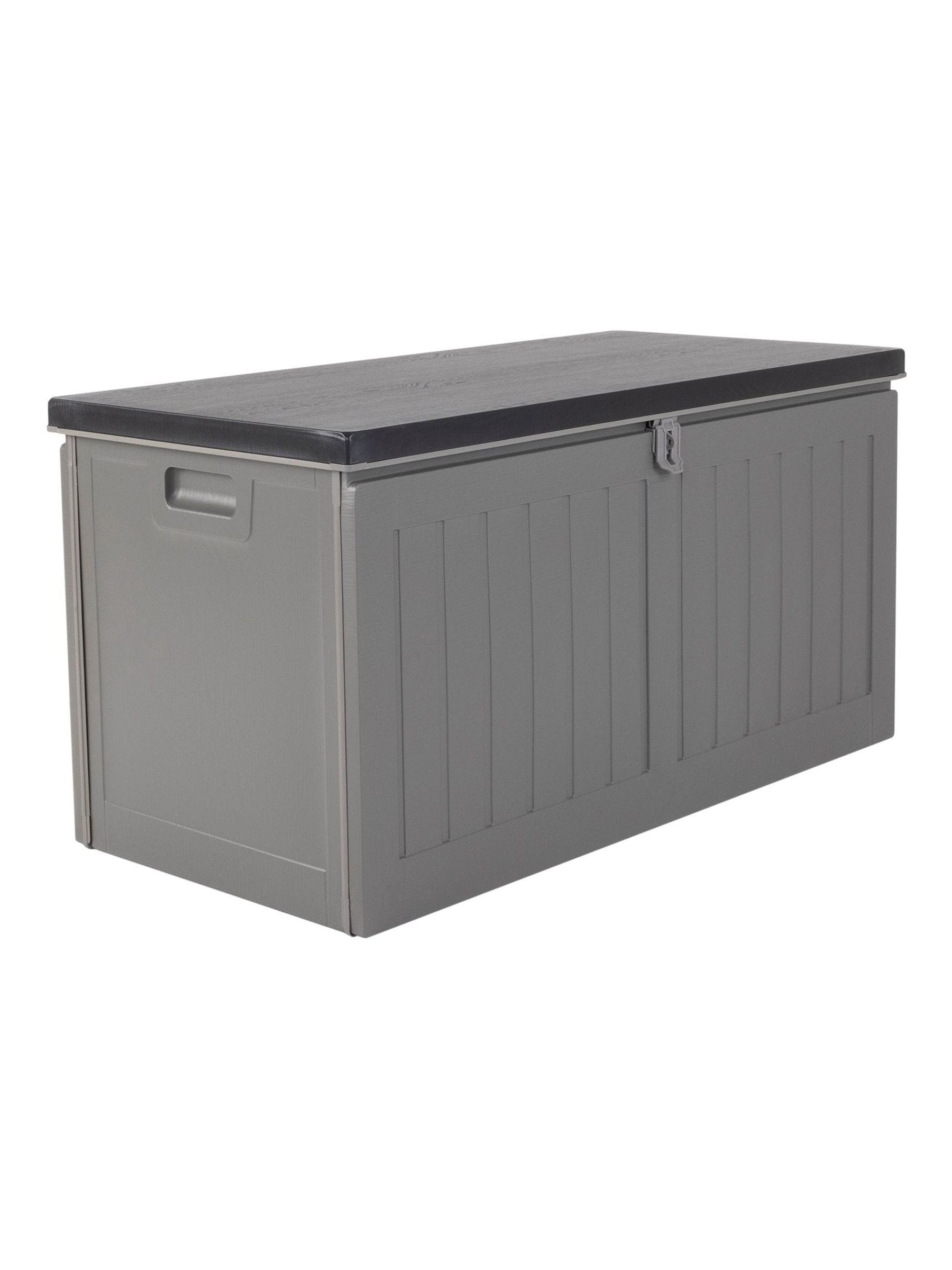 Charles Bentley garden storage box beige 190L, imported from the UK