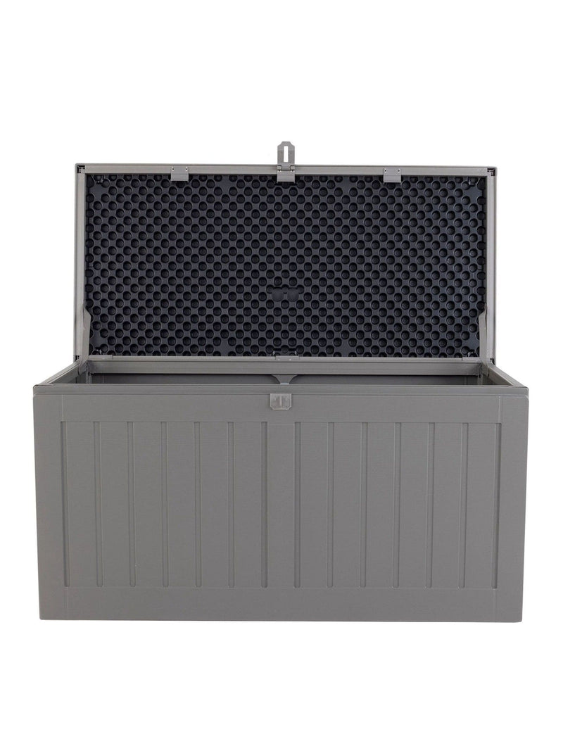 Charles Bentley garden storage box beige 190L, imported from the UK