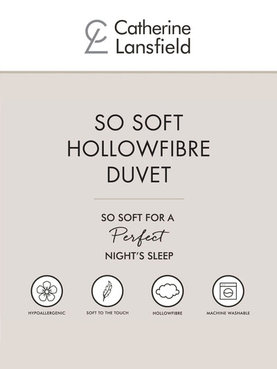 Next Catherine Lansfield Home Essentials Hollowfibre 10.5 Tog Duvet- Buy online at McGrocer