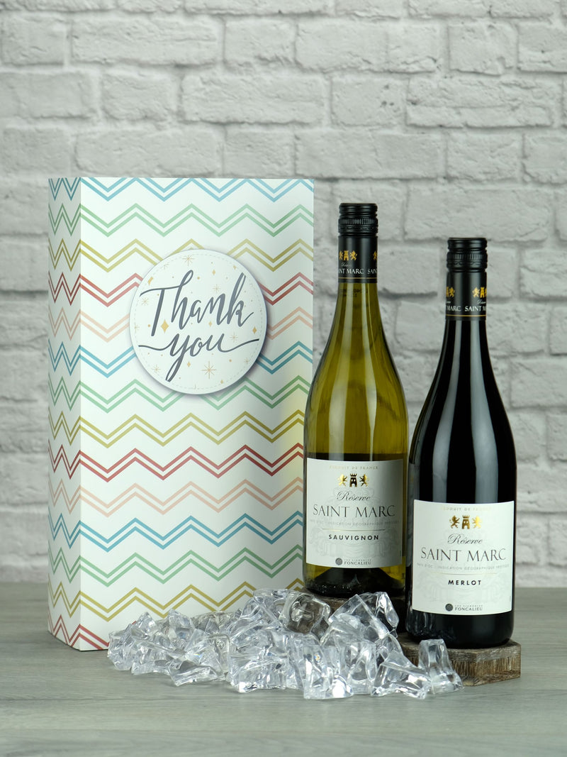 Le Bon Vin Duo de vins français 2x750ml, version UK