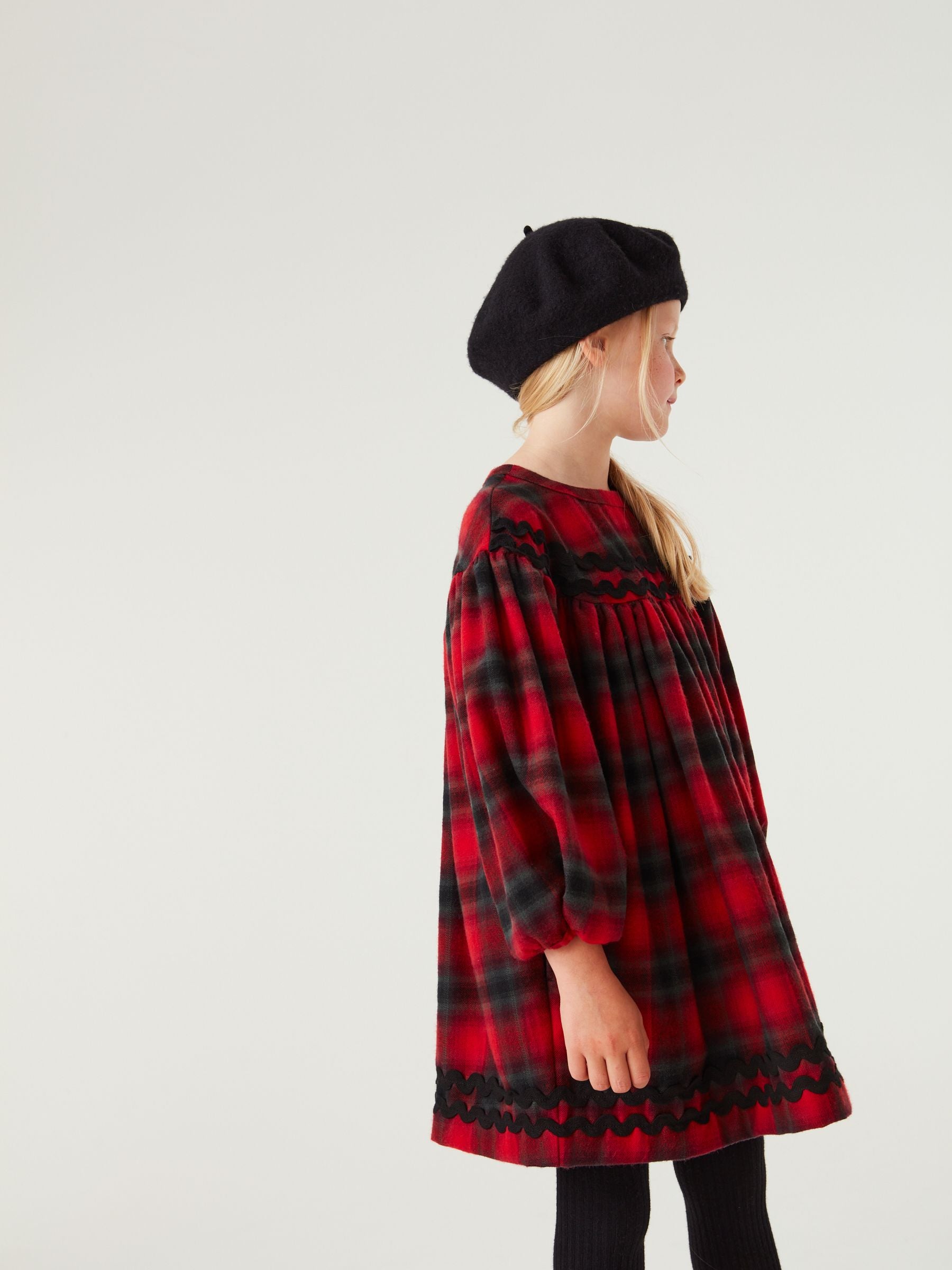 Black beret hat for children, UK version
