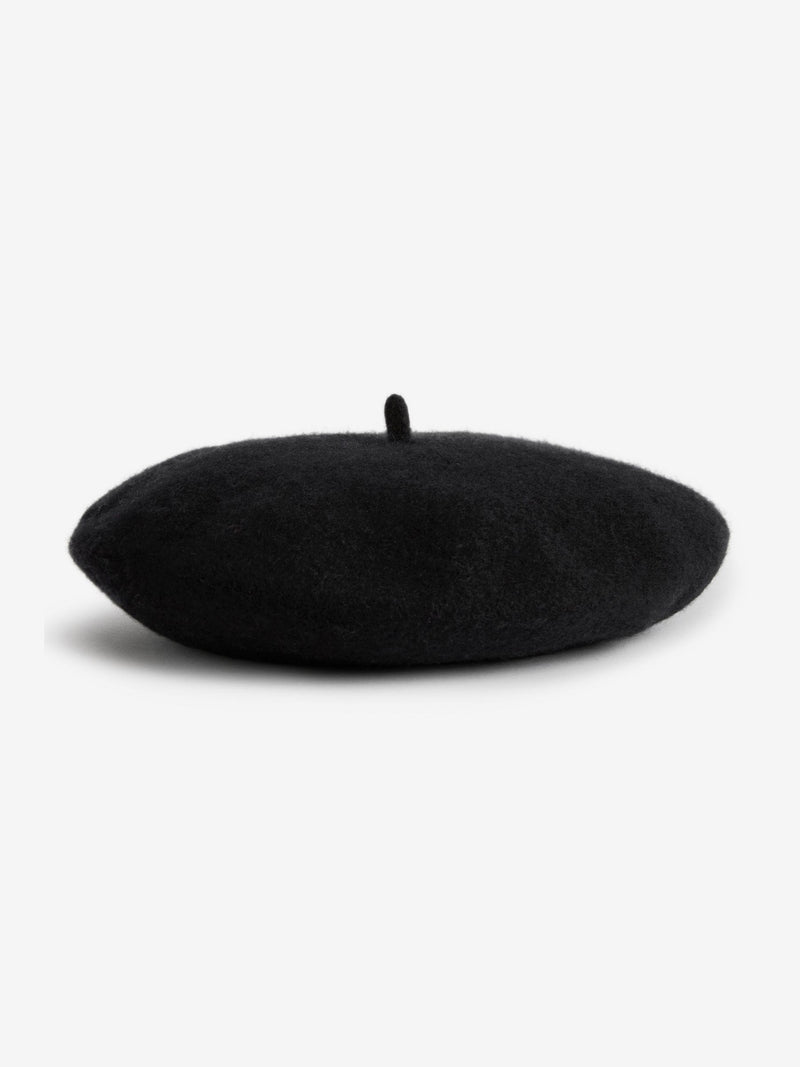 Black beret hat for children, UK version