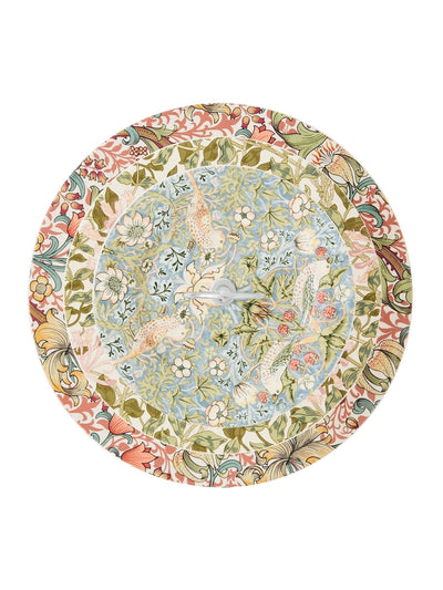 Morris & Co. Pink Strawberry Thief 3-stöckiger Porzellankuchenständer