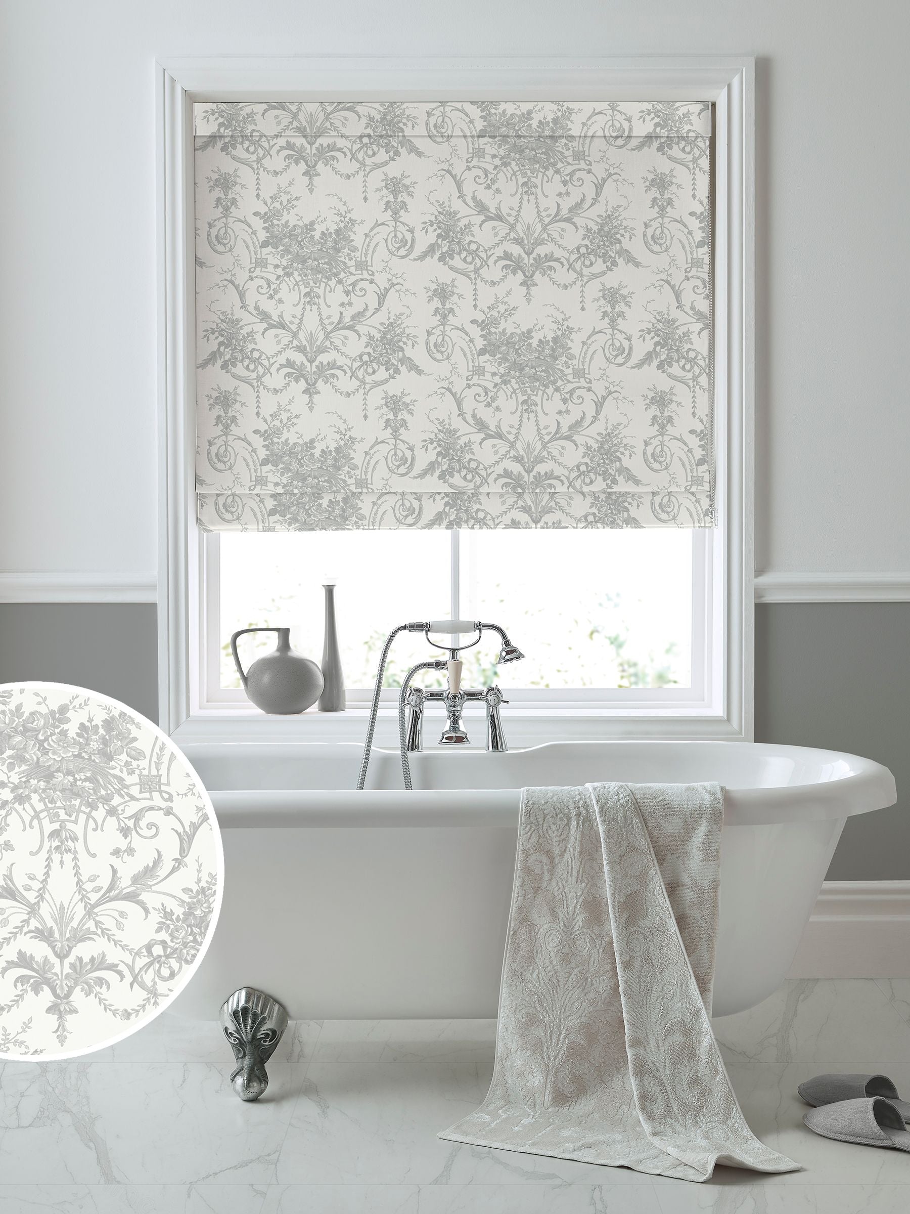 ستارة رول رومانية Laura Ashley Tuileries من القطن 100% - منتج بريطاني