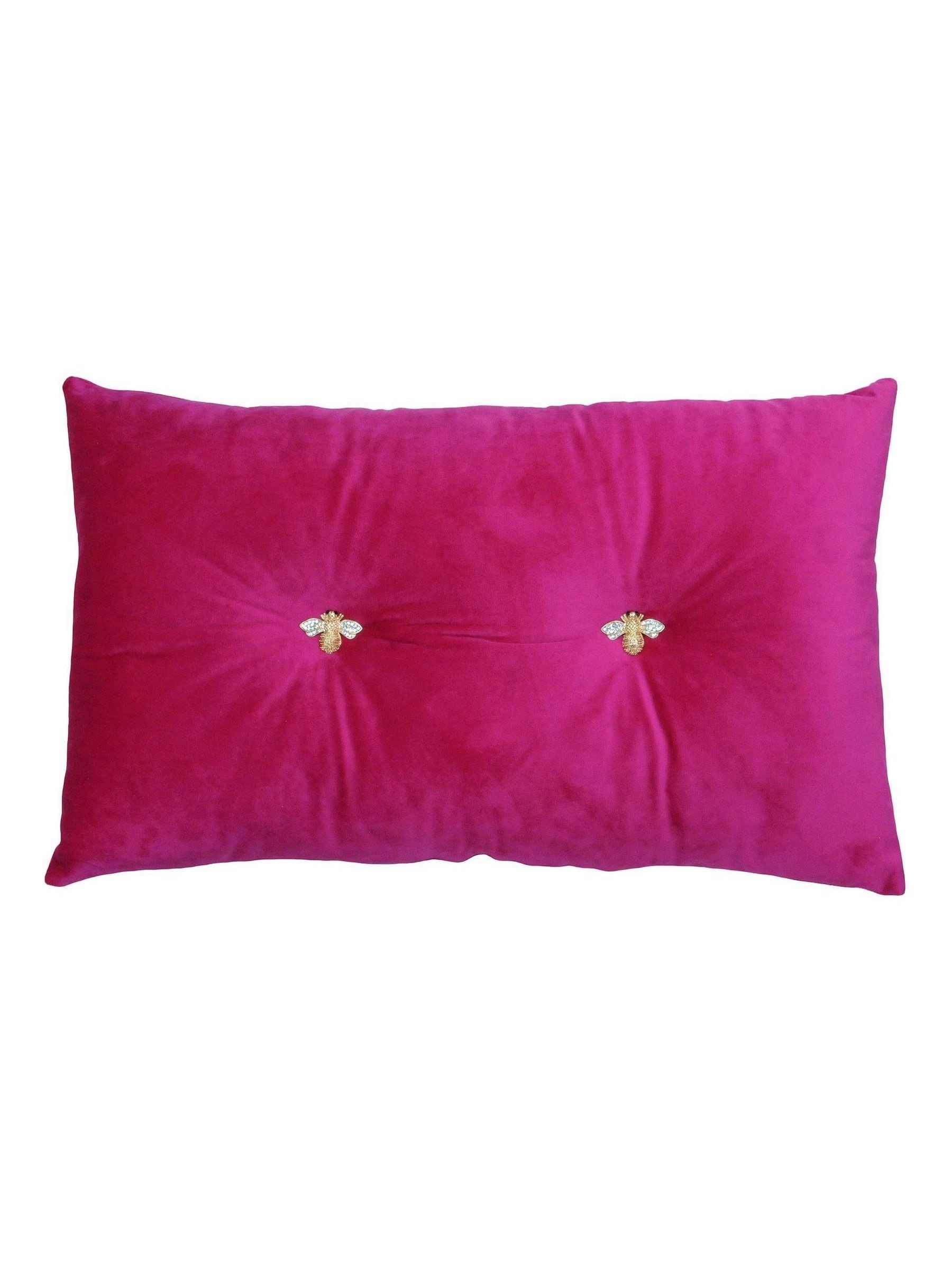 Coussin Abeille Rose Fuchsia Riva Paoletti (marque britannique)