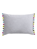 Paoletti Duck Egg/Natural Fiesta Velvet Cushion