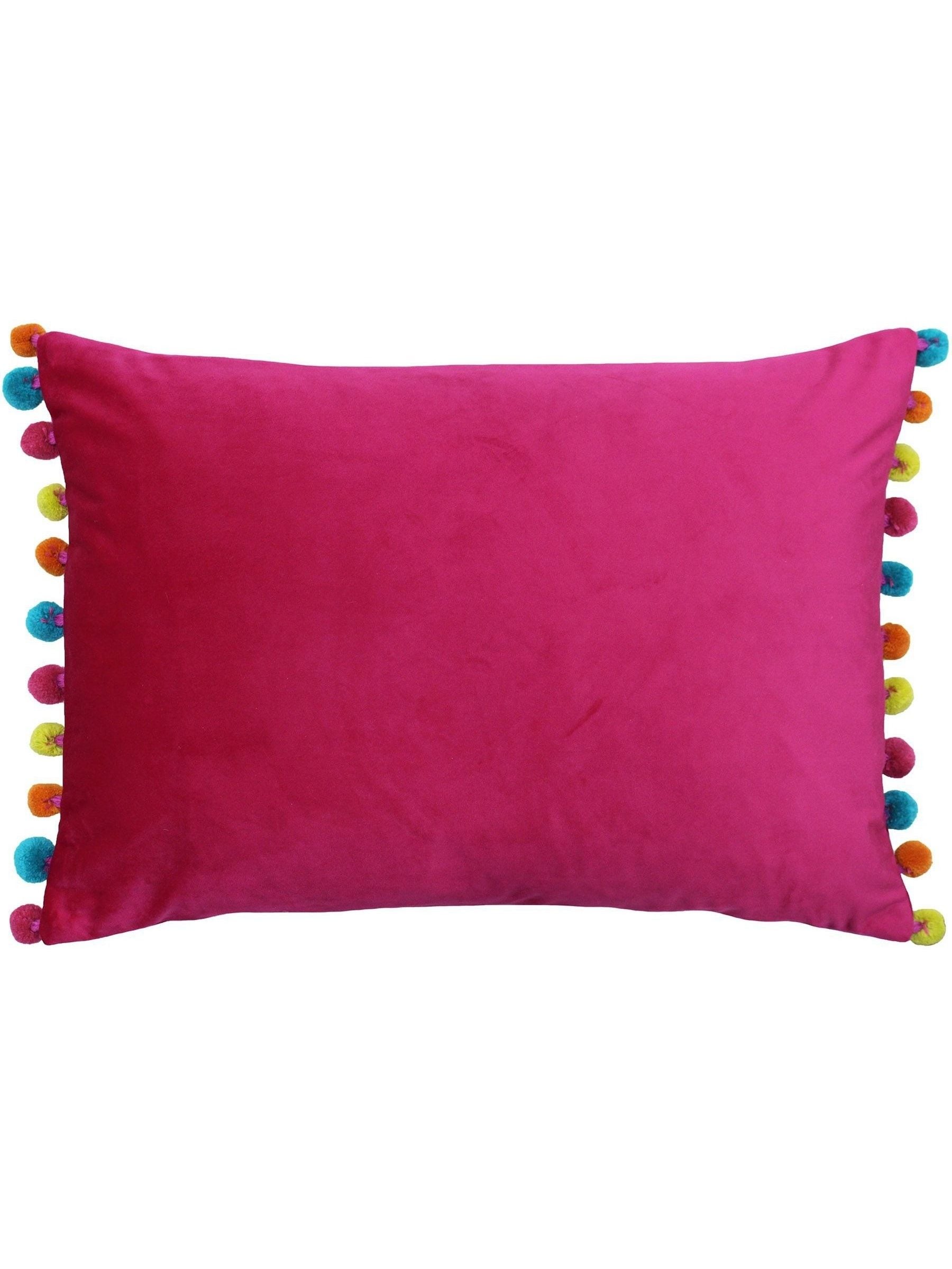 Paoletti Duck Egg/Natural Fiesta Velvet Cushion