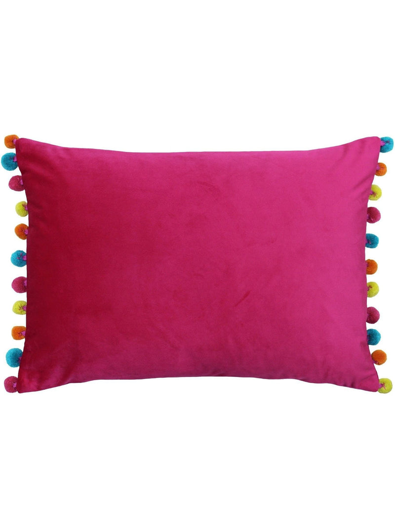 Paoletti Duck Egg/Natural Fiesta Velvet Cushion