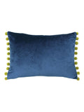 Paoletti Duck Egg/Natural Fiesta Velvet Cushion