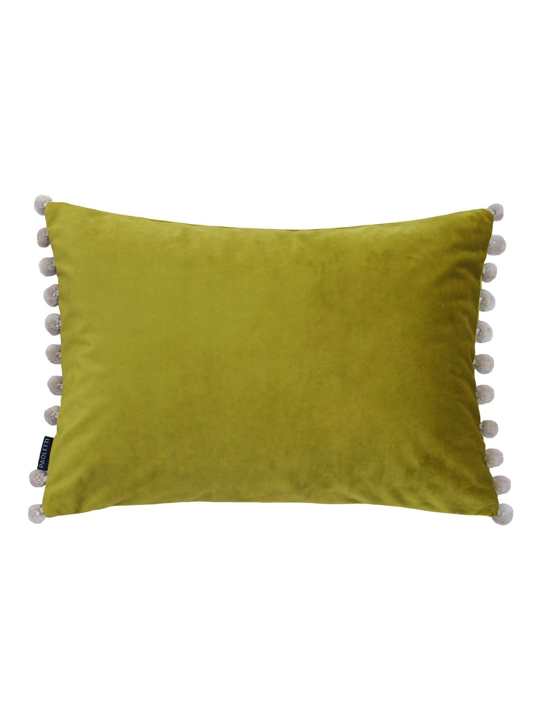Paoletti Duck Egg/Natural Fiesta Velvet Cushion