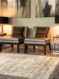Asiatic Rugs Mocha Brown Blade Border Rug