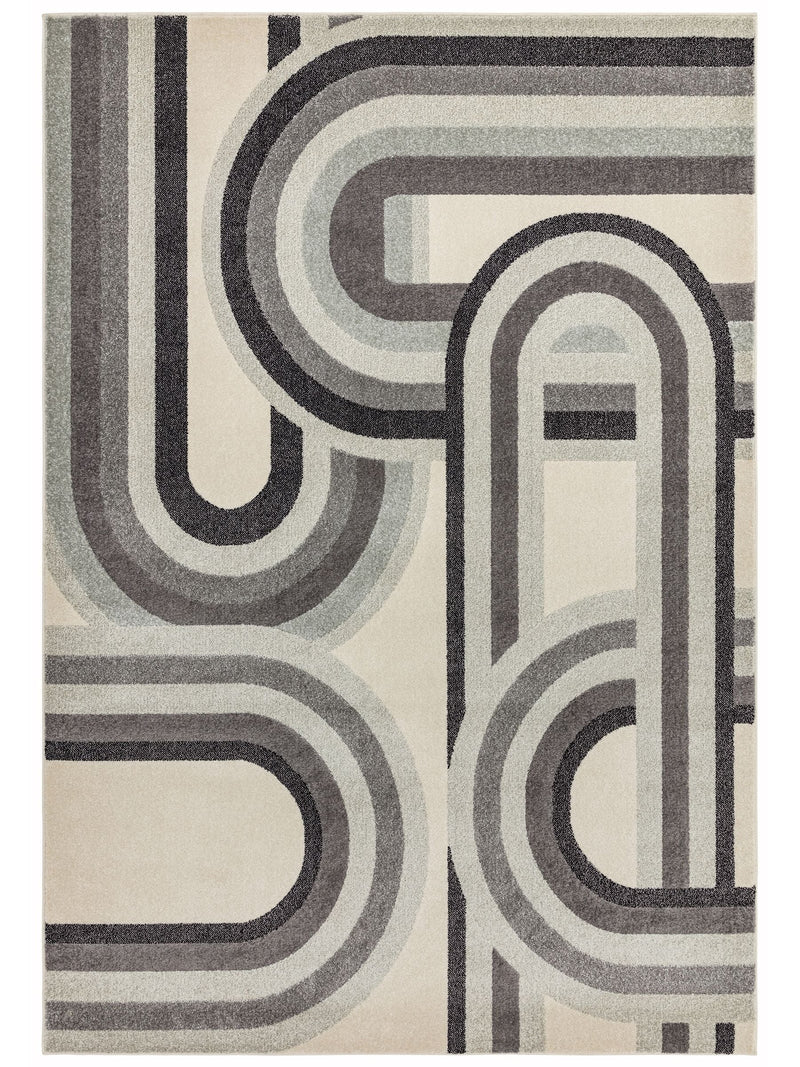 Asiatic Rugs grey Nova retro rug - British product