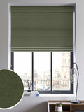 Voyage Maison Roman blind in Forest Green made to measure - British product