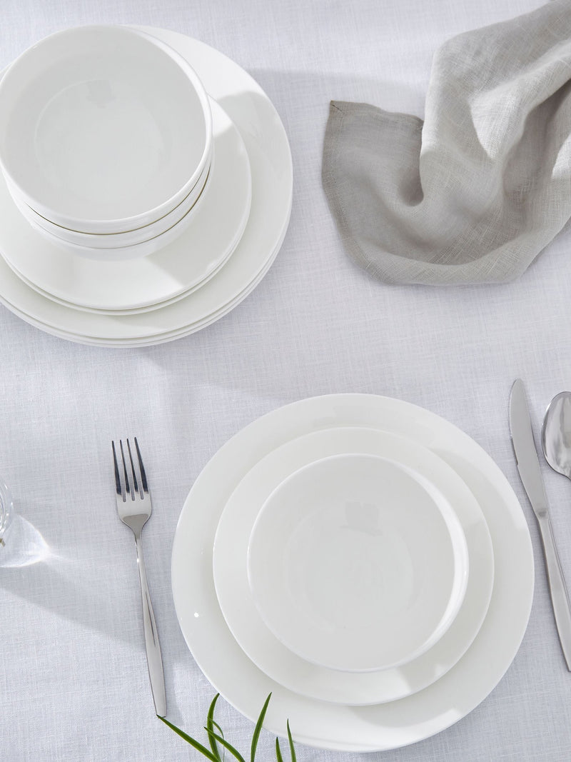Royal Worcester White Serendipity 12 piece dinner set, imported from the UK