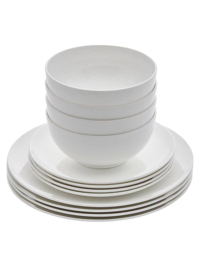 Royal Worcester White Serendipity 12 piece dinner set, imported from the UK