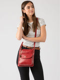 Conkca London Dark Tan Lauryn Leather Cross-Body Bag