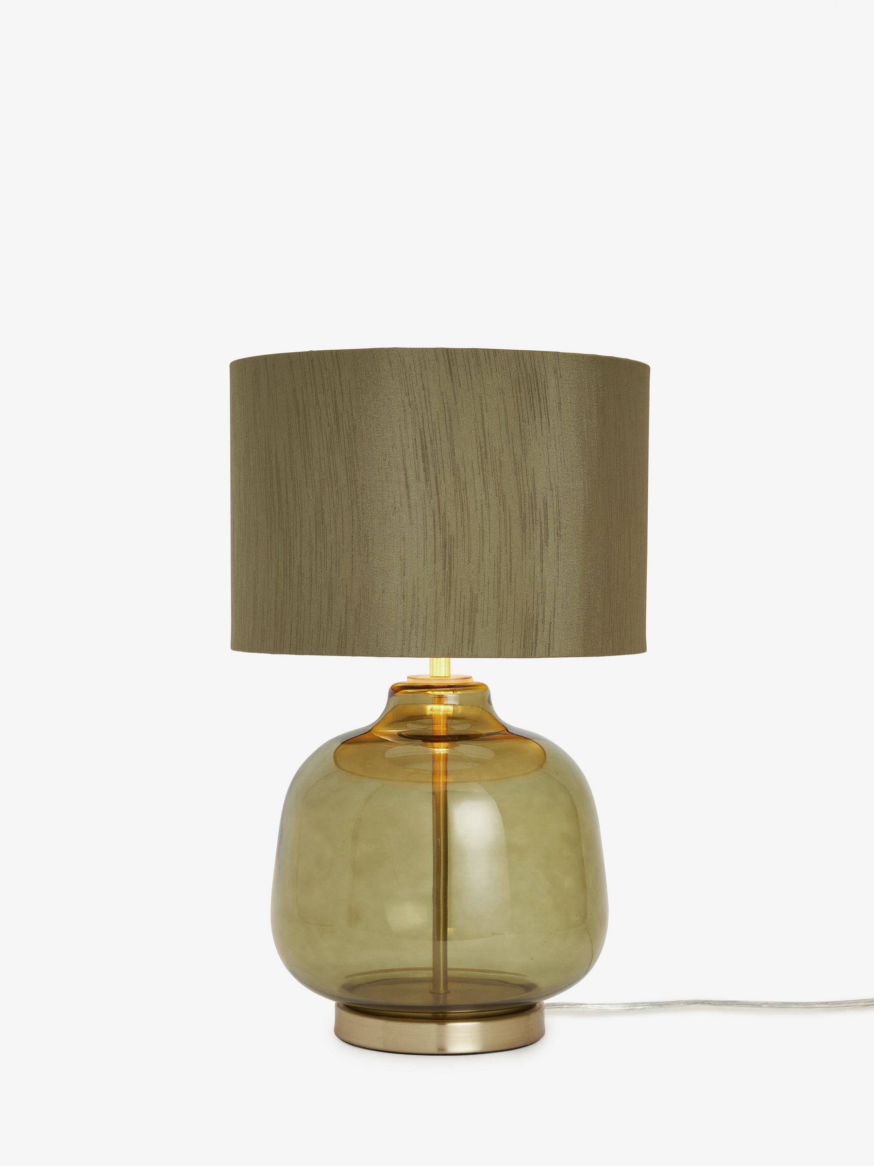 Connor green table lamp 41cm, imported from the UK
