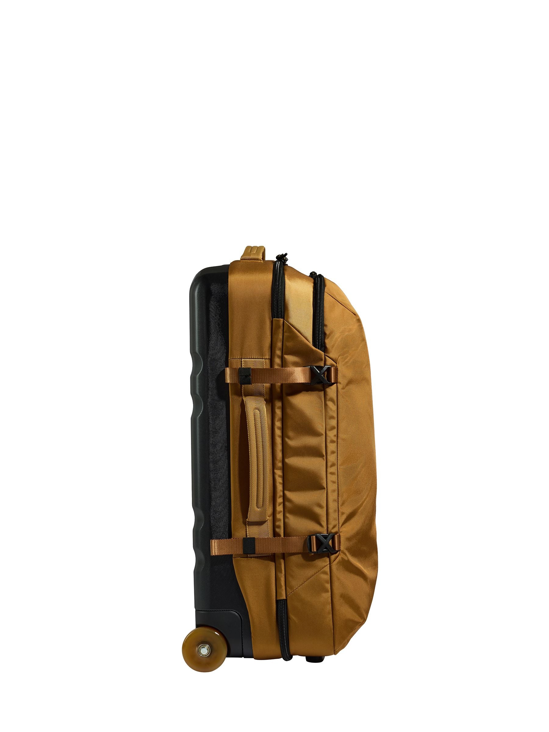 Antler wheeled duffle bag yellow polycarbonate, imported from the UK