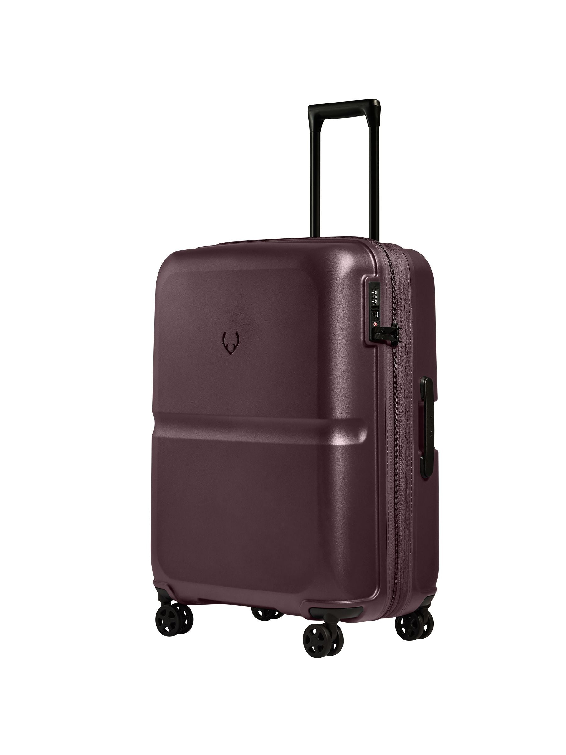 Antler purple single stripe large 68cm expandable suitcase, imported from the UK