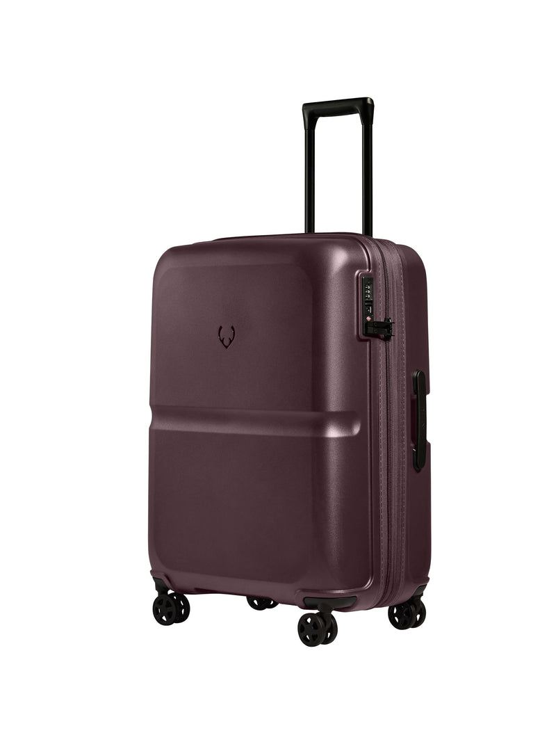 Antler purple single stripe large 68cm expandable suitcase, imported from the UK