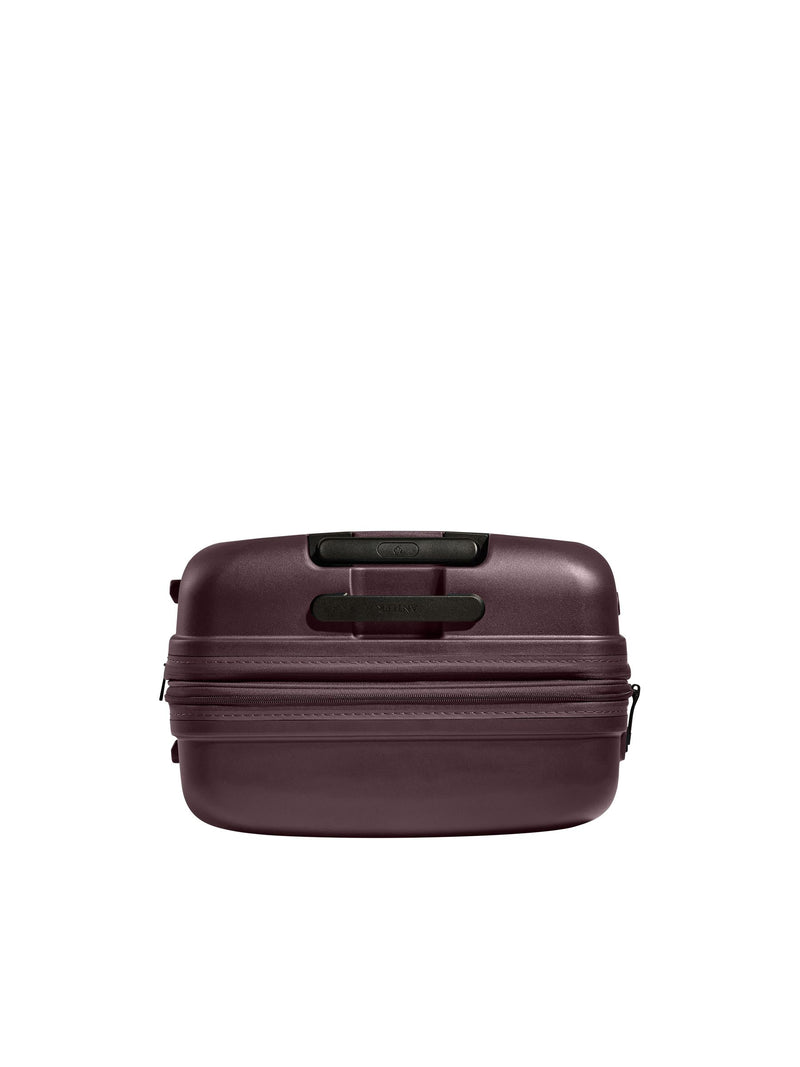 Antler purple single stripe large 68cm expandable suitcase, imported from the UK