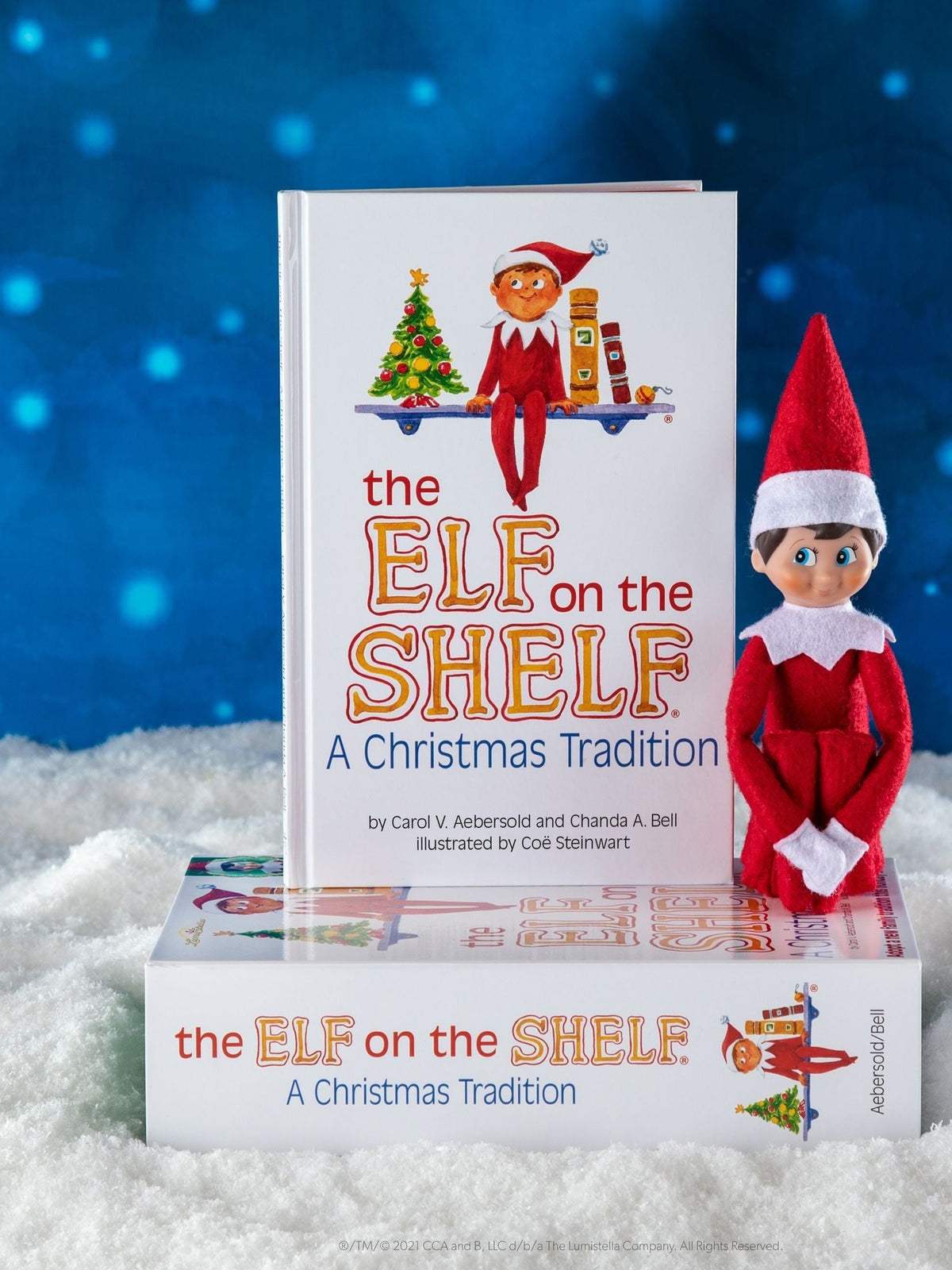 The Elf on the Shelf Scout Elf boy blue eyes storybook, UK version