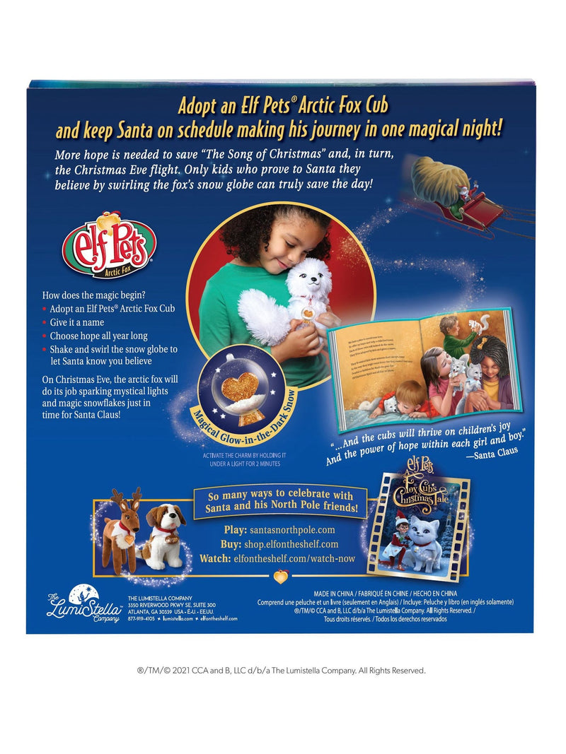 The Elf on the Shelf Elf Pets Arctic Fox set with storybook, UK version