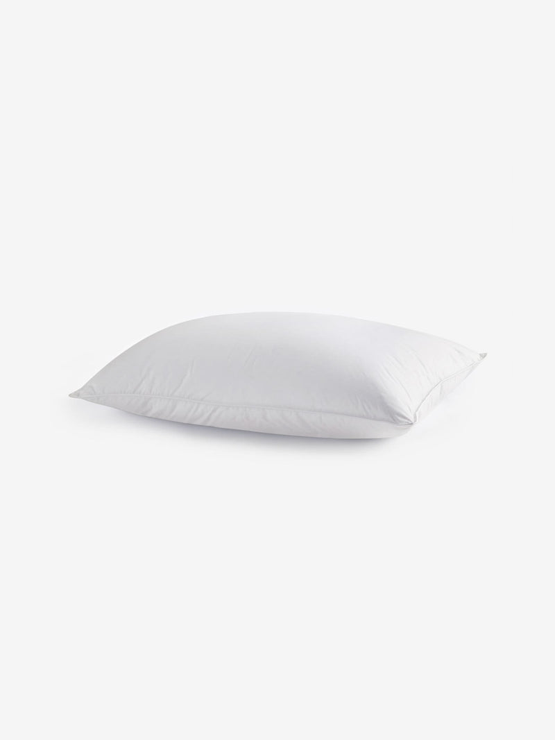 Duck down and feather support pillow with cotton cover - British product