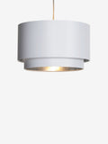 Rico white 2 tier easy fit lamp shade 33cm diameter - British product