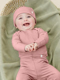 MORI Pink Stretch Baby Hat