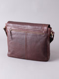Lakeland Leather brown leather Keswick messenger bag, imported from the UK