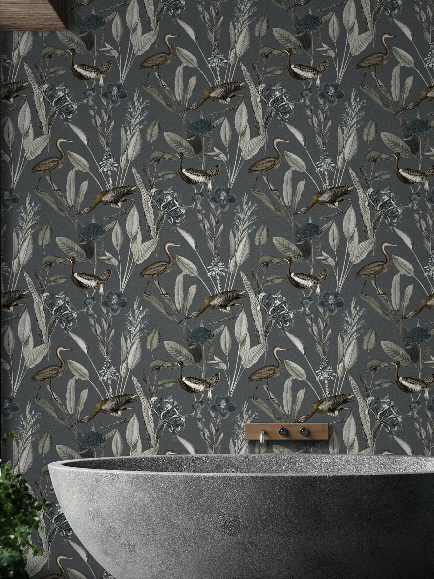 Graham & Brown Glasshouse blue wallpaper - British product