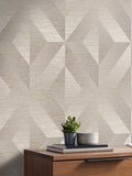 Graham & Brown Grey Atelier Geo Wallpaper 10m