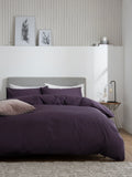 Purple blackberry duvet cover and pillowcase set, imported from the UK