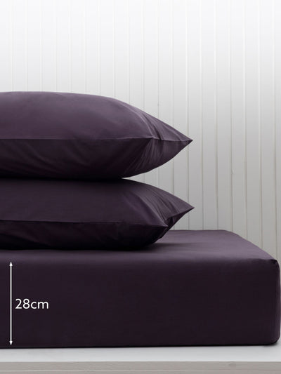 Drap-housse Profond Coton Riche Mûre Violette Next - Acheter en ligne chez McGrocer