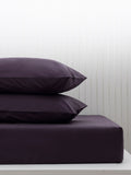 Purple Blackberry Cotton Rich Deep Fitted Bed Sheet
