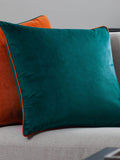 Furn Teal Clementine Meridian Velvet 55 x 55cm Cushion