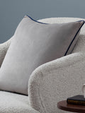 Furn Silver Navy Meridian Velvet 55 x 55cm Cushion