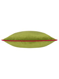 Furn Meridian Velvet Cushion lime green, UK version
