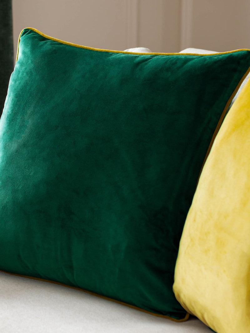 Furn Emerald Moss Meridian Velvet 55 x 55cm Cushion