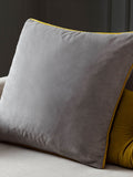 Furn Dove Cylon Meridian Velvet 55 x 55cm Cushion