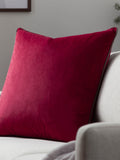 Furn Cranberry Mocha Meridian Velvet 55 x 55cm Cushion